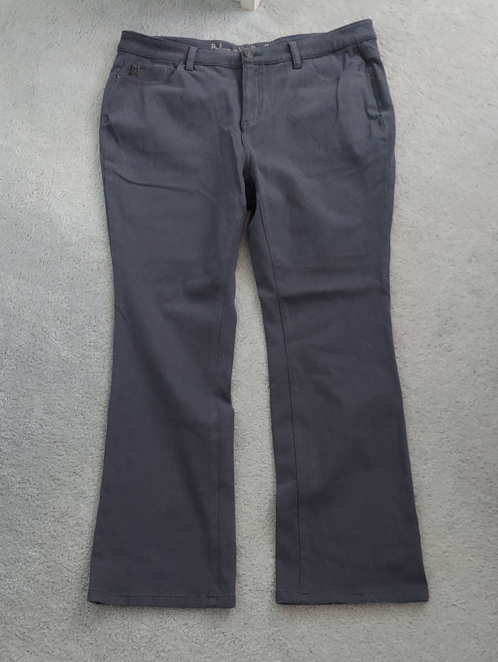 Belle By Kim Gravel Stretch Denim Boot Cut Jeans